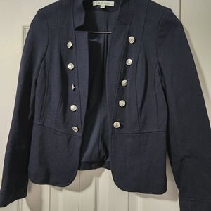 Cleo Navy Blazer with Silver Buttons